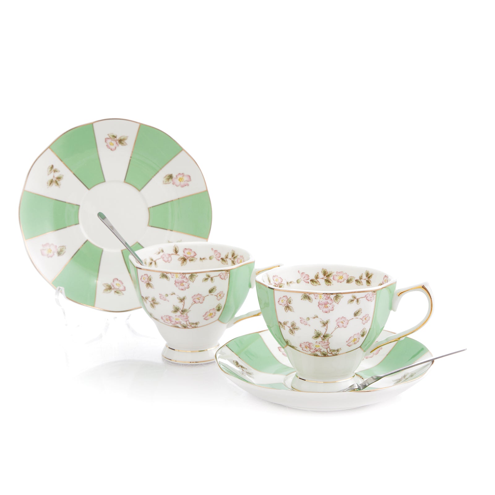 6 x GREEN 6oz Cup & Saucer – Cup&Company